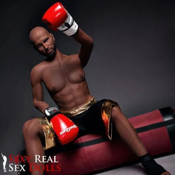 Male Sex Toys IronTech 175cm 5ft9 Boxing Champion Black Male Sex Doll Jack