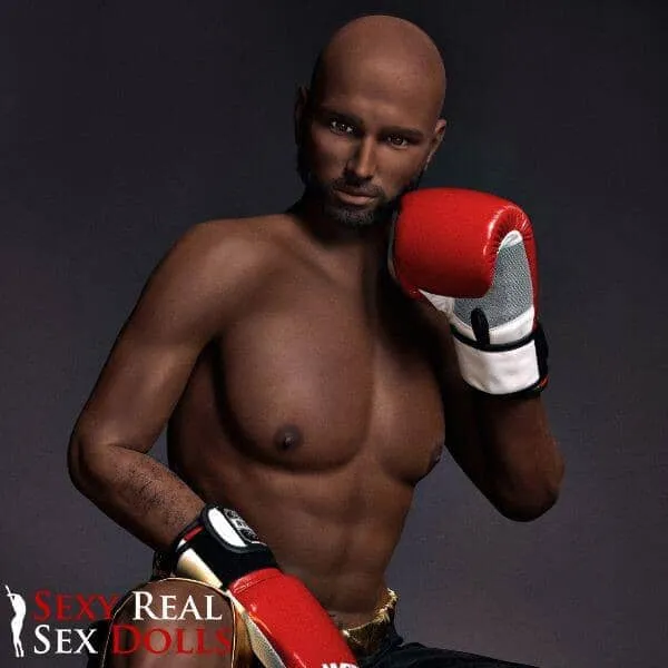 Male Sex Toys IronTech 175cm 5ft9 Boxing Champion Black Male Sex Doll Jack