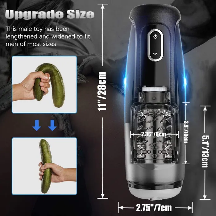Male Sex Toys Lurevibe Lurevibe Handfree Automatic Rotate Male Masturbation Cup