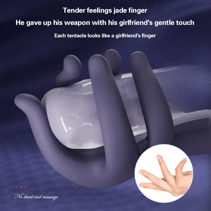 Male Sex Toys lurevibe Lurevibe Tender Jade finger Penis Trainer Mens Ejaculation Delay Glans Exerciser