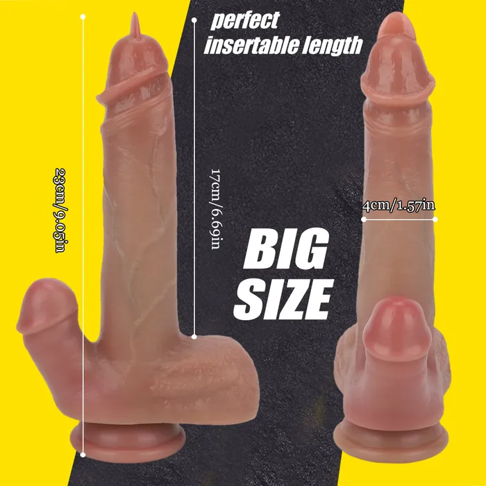 Male Sex Toys Tongue Dick Strong Suction Cup Realistic Big Size Penis Lurevibe
