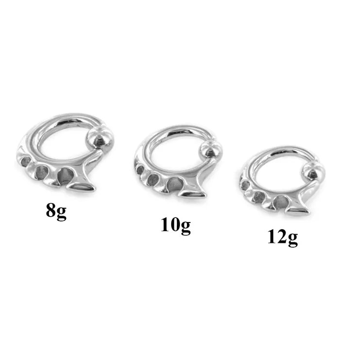 12g8g Saw Blade Captive Ring Painful Pleasures Male Sex Toys