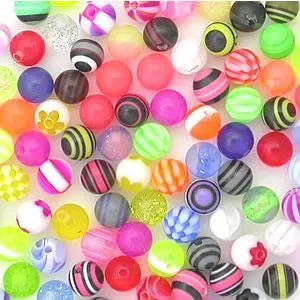 14g10g 6mm Acrylic Balls Pack of 200 Painful Pleasures Dildos