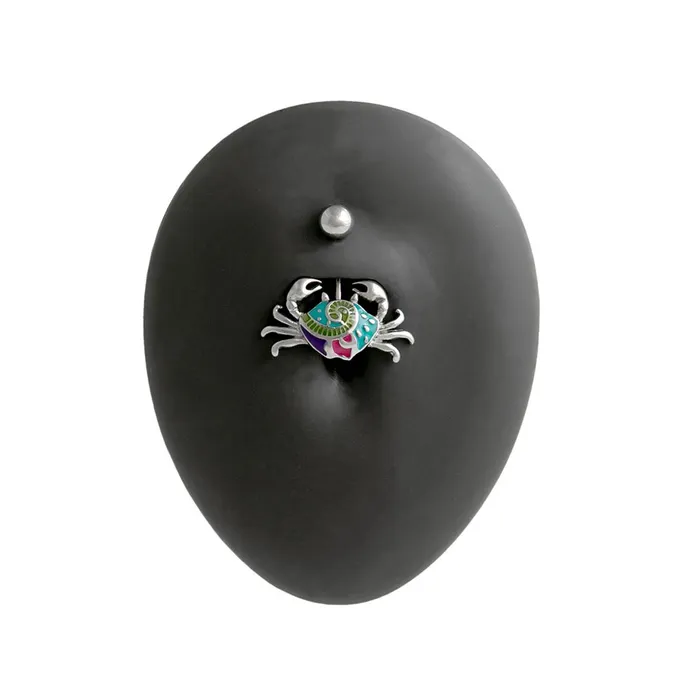14g 38 Folky Crab Belly Button Ring Painful Pleasures Male Sex Toys