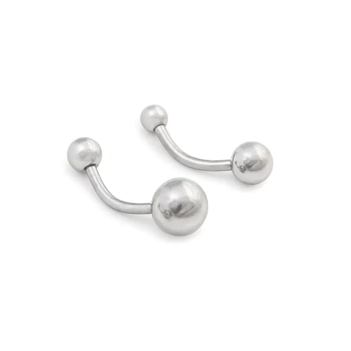 14g 716 Steel Ball Belly Button Ring Painful Pleasures Male Sex Toys