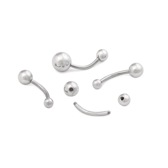 14g 716 Steel Ball Belly Button Ring Painful Pleasures Male Sex Toys