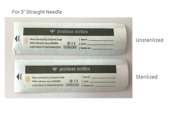14g Sterilized 3 Body Piercing Needles Box of 100 Precision Needles Female Sex Toys