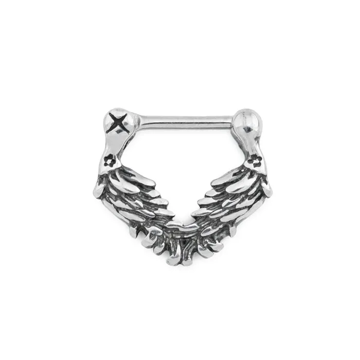 16g Seraphim Steel Septum Clicker Painful Pleasures Male Sex Toys