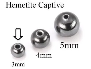 3mm Hematite Replacement Captive Bead Ball For Captive Rings Price per 1 Painful Pleasures Male Sex Toys 3mm Hematite Replacement Captive Bead Ball For Captive Rings Price per 1 Painful Pleasures Male Sex Toys