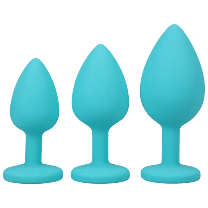 APlay Silicone Trainer Set 3 Piece Set Teal Doc Johnson Enterprises Anal