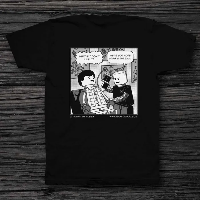 A Pound of Flesh Lego Man Black Unisex Tee A Pound of Flesh Anal