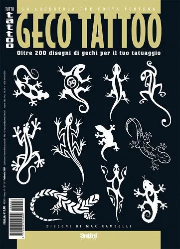 Anal 3ntini Tattoo Book of Gecko Lizard Tattoos Softcover Book