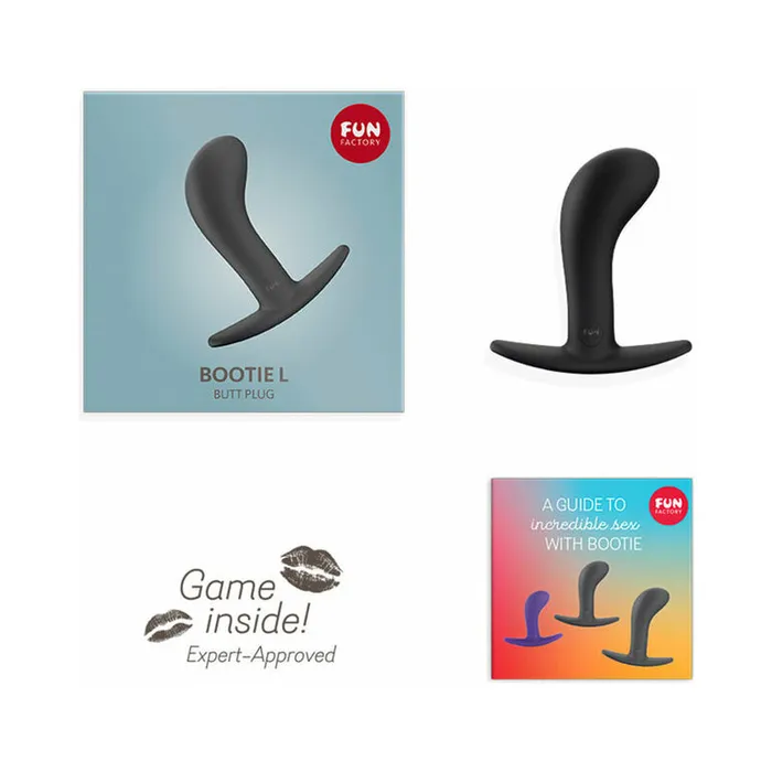 Anal Fun Factory Bootie Large Silicone Anal Prostate Plug Black Fun Factory