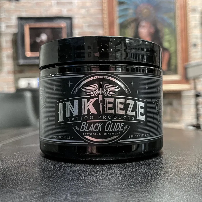 Anal INKEEZE Black Glide Tattooing Ointment 6oz Jar INKEEZE