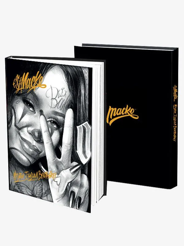 Anal Macko My Latin Italian BlackNGrey Hardcover Book Tattoo Life