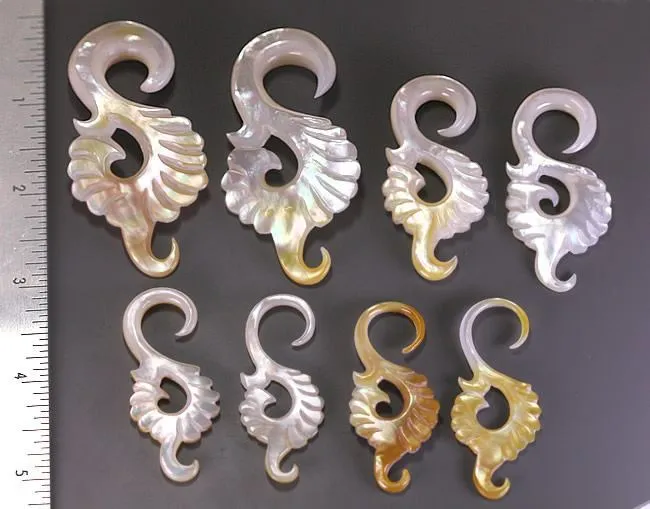 Anal Mother of Pearl DRAKE Hanger Organic Jewelry 2mm 95mm Price Per 1 Elementals Organics