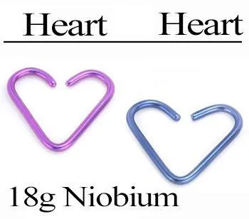 Anal Painful Pleasures 18g Niobium Heart for Ear Piercings 2 Sizes 18 Color Options Price Per 1 Anal Painful Pleasures 18g Niobium Heart for Ear Piercings 2 Sizes 18 Color Options Price Per 1