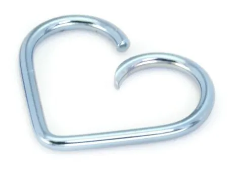 Anal Painful Pleasures 18g Niobium Unbreakable Heart 4 Sizes