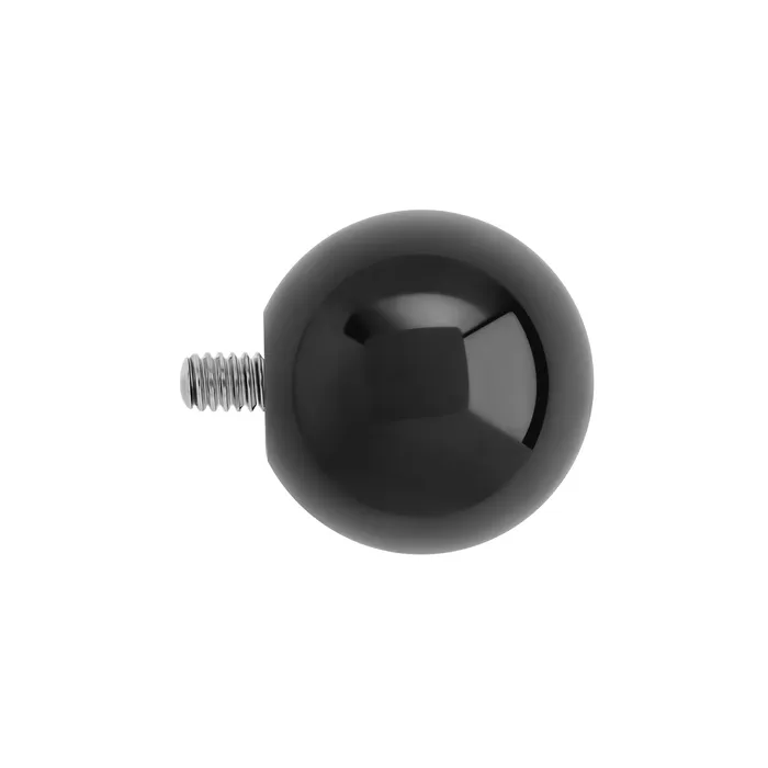 Anal Painful Pleasures 6g Internally Threaded Black PVD Coated CounterSunk Ball Price Per 1