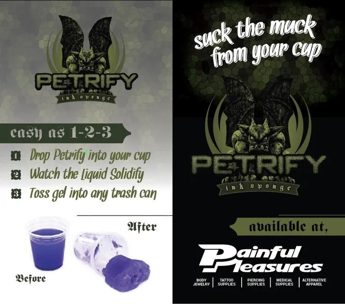 Anal Petrify Petrify Ink Sponge 2g Single or Case of 75