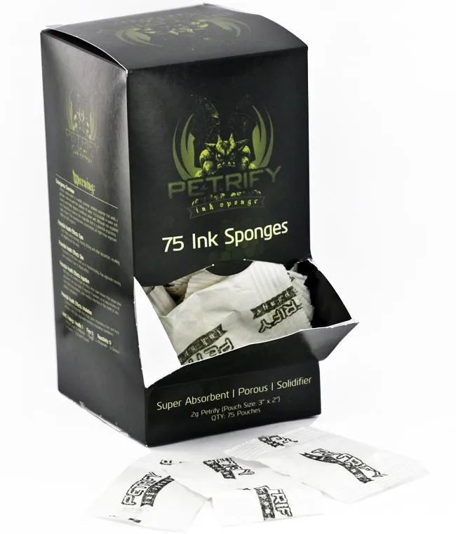 Anal Petrify Petrify Ink Sponge 2g Single or Case of 75