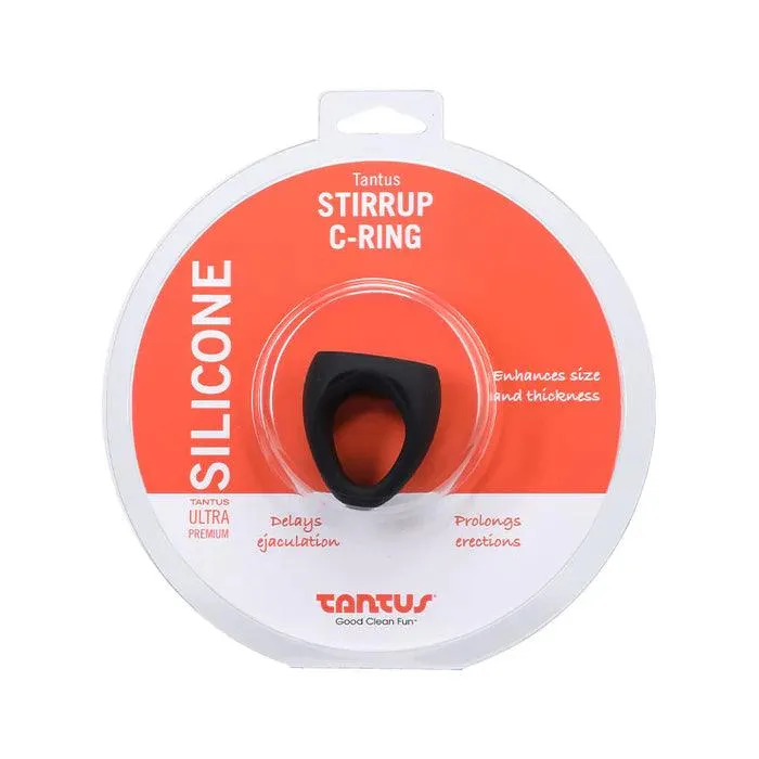 Anal Tantus Stirrup Cockring Black Tantus