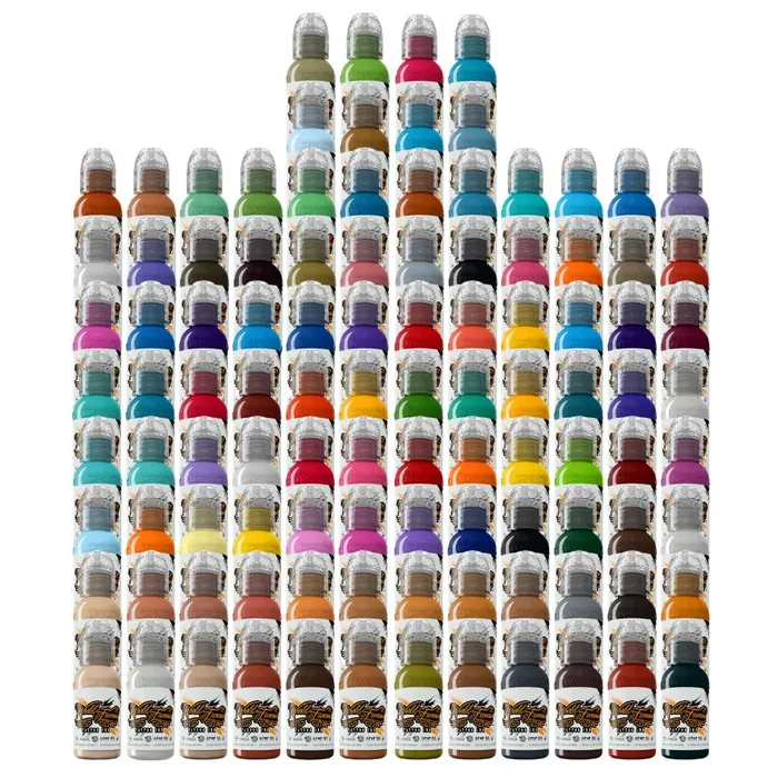 Anal World Famous 104 Color Set World Famous Tattoo Ink 1oz