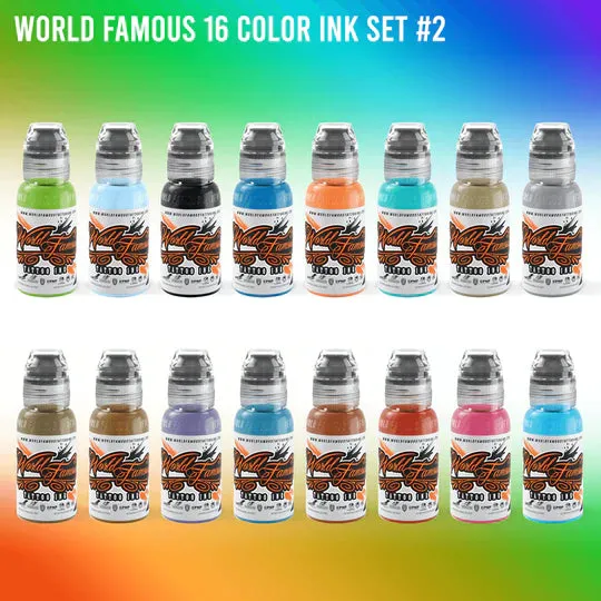 Anal World Famous 104 Color Set World Famous Tattoo Ink 1oz