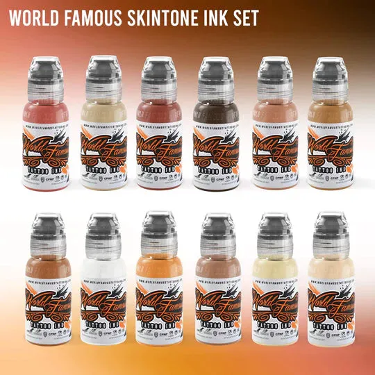 Anal World Famous 104 Color Set World Famous Tattoo Ink 1oz