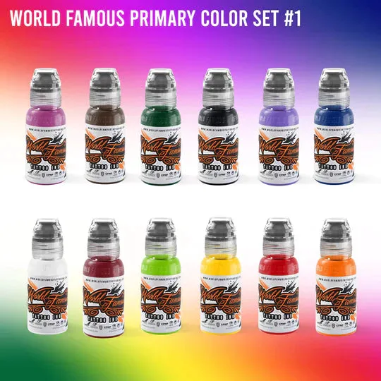 Anal World Famous 104 Color Set World Famous Tattoo Ink 1oz