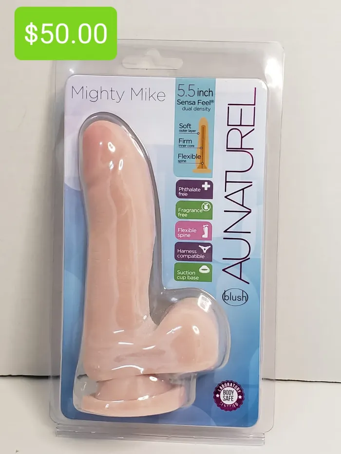 Au Naturel Mighty Mike 55 inch Pleasher Spot Dildos