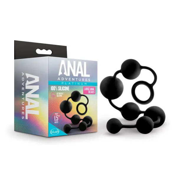 Blush Anal Adventures Silicone Large Anal Beads Male Sex Toys