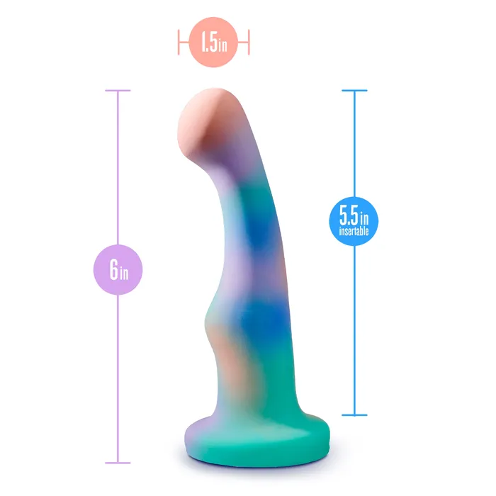 Blush Dildos Opal Dreams Blue Ombre 6 Inch G Spot Dildo