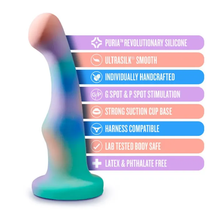 Blush Dildos Opal Dreams Blue Ombre 6 Inch G Spot Dildo