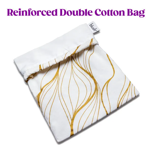 Blush Embrace White Gold Toy Storage Bag Blush Vibrators