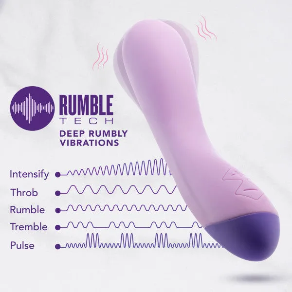 Blush Female Sex Toys Wellness G Curve Rumbly Waterproof Silicone GSpot Vibrator