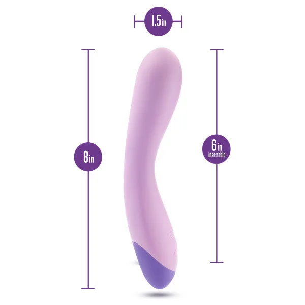 Blush Female Sex Toys Wellness G Curve Rumbly Waterproof Silicone GSpot Vibrator