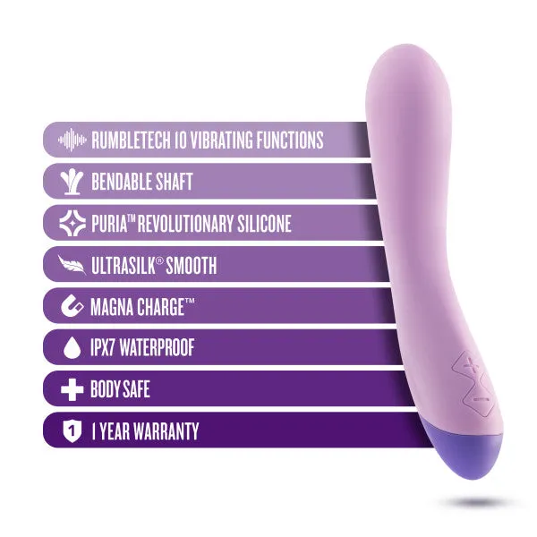 Blush Female Sex Toys Wellness G Curve Rumbly Waterproof Silicone GSpot Vibrator