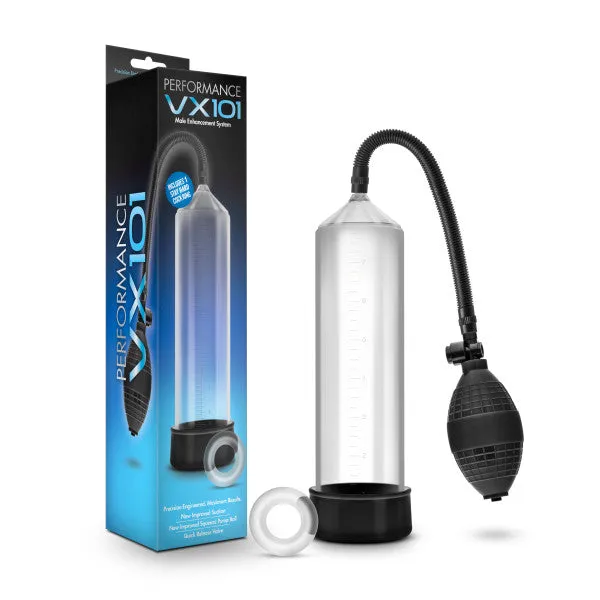 Blush Male Sex Toys Performance Vx101 Male Enhancement Penis Pump