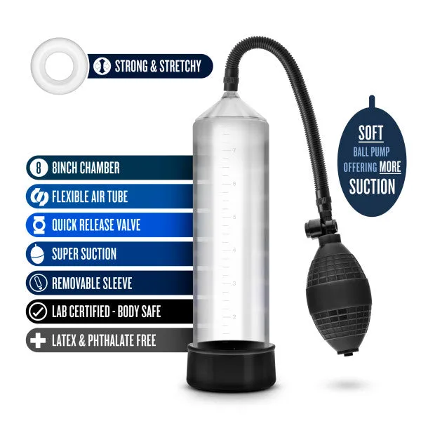 Blush Male Sex Toys Performance Vx101 Male Enhancement Penis Pump