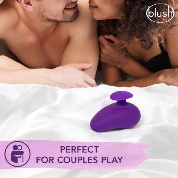 Blush Wellness Palm Sense Rumbly External Vibrator with Finger Hold Female Sex Toys