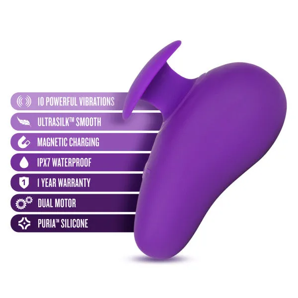 Blush Wellness Palm Sense Rumbly External Vibrator with Finger Hold Female Sex Toys