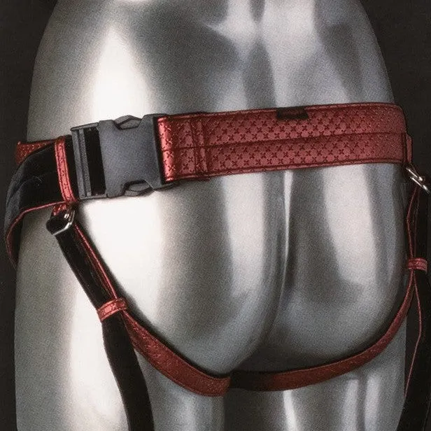 CalExotics The Regal Empress Heavy Duty Strapon Harness Red Female Sex Toys