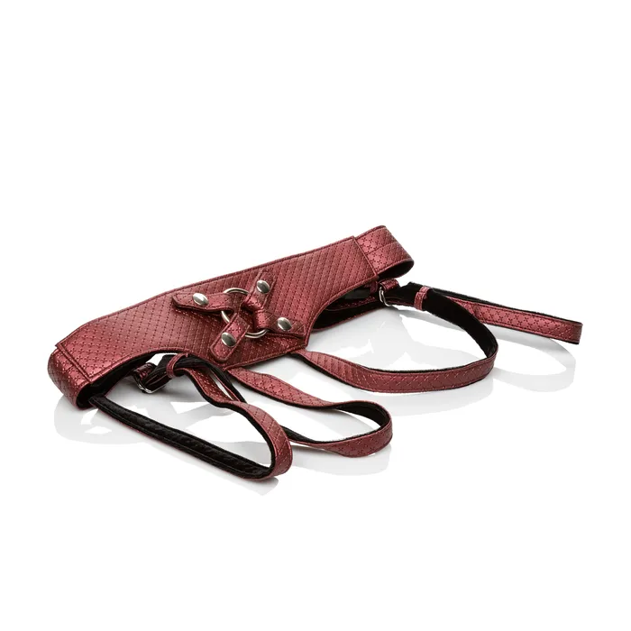 CalExotics The Regal Empress Heavy Duty Strapon Harness Red Female Sex Toys