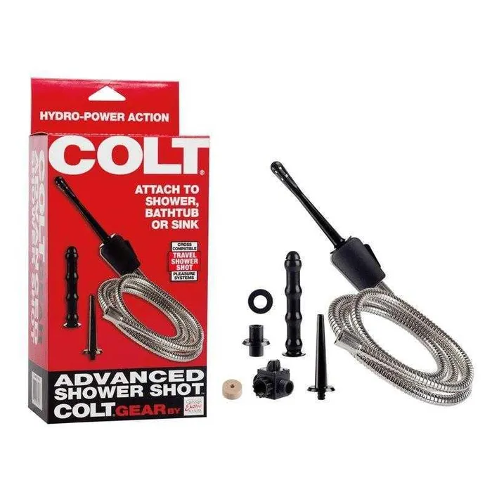 California Exotic Novelties Inc COLT Advanced Shower Shot with 3 attachment Nozzles and Diverter Valve Male Sex Toys California Exotic Novelties Inc COLT Advanced Shower Shot with 3 attachment Nozzles and Diverter Valve Male Sex Toys