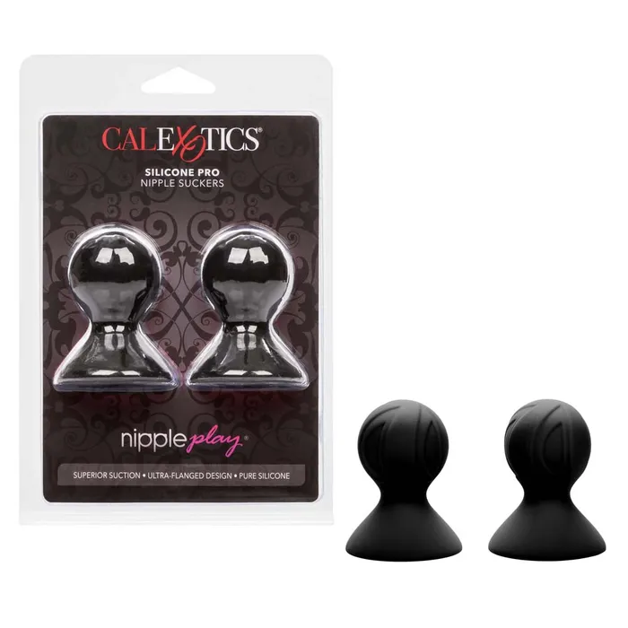 California Exotics Anal Nipple Play Silicone Pro Nipple Suckers Black