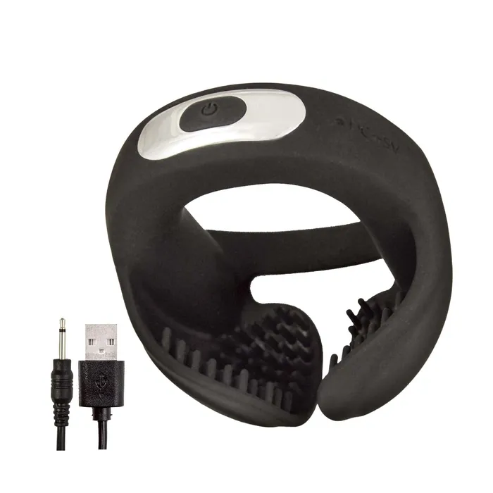 COCKPOWER Scrotum Hugger Cock Ring Black Novelties By Nasswalk Inc Male Sex Toys