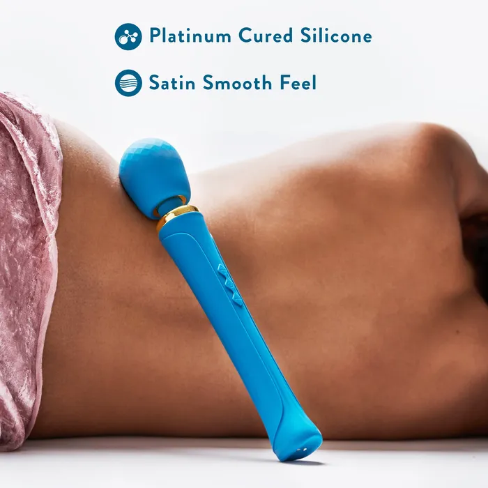Dianna Rechargeable Rumbly Waterproof Wand Vibrator Blush Female Sex Toys