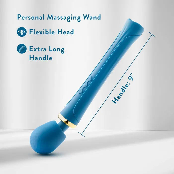 Dianna Rechargeable Rumbly Waterproof Wand Vibrator Blush Female Sex Toys