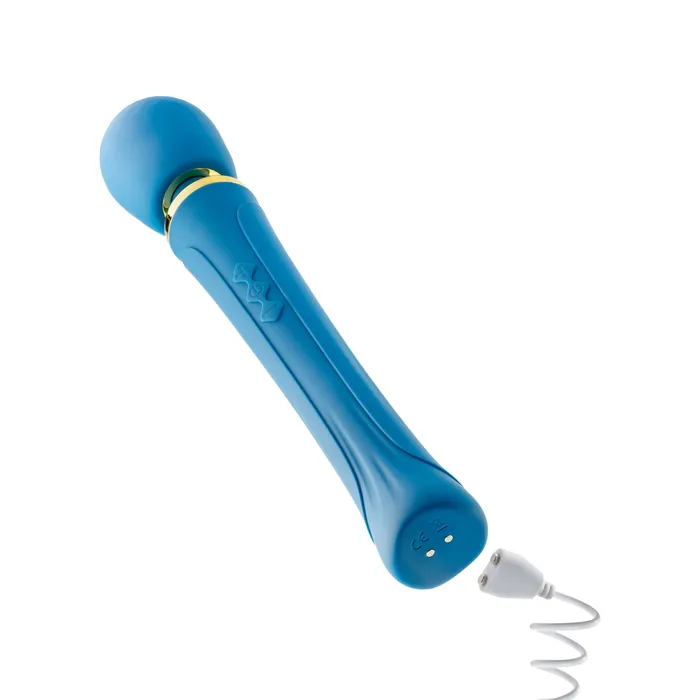 Dianna Rechargeable Rumbly Waterproof Wand Vibrator Blush Female Sex Toys